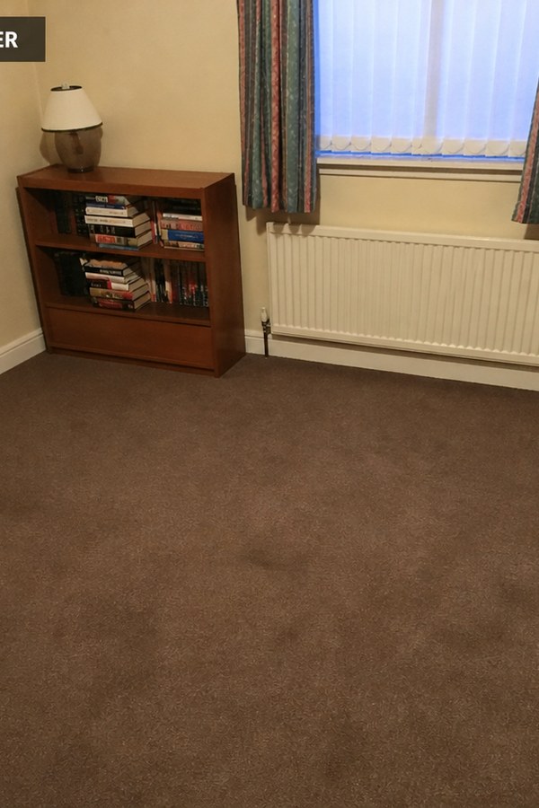 The same bedroom cleared and empty after a full house clearance in Gretna