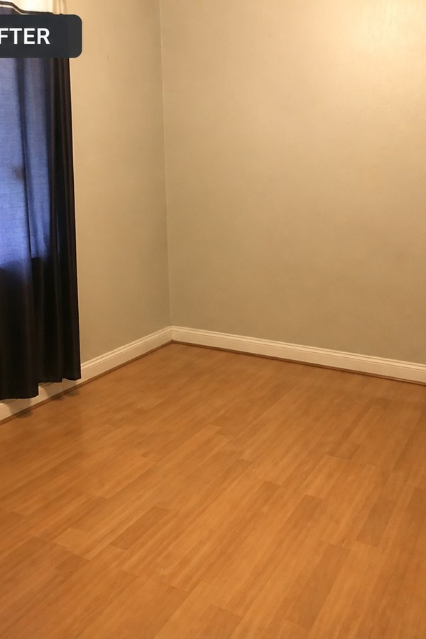 The same room cleared and empty after a landlord clearance in Gretna