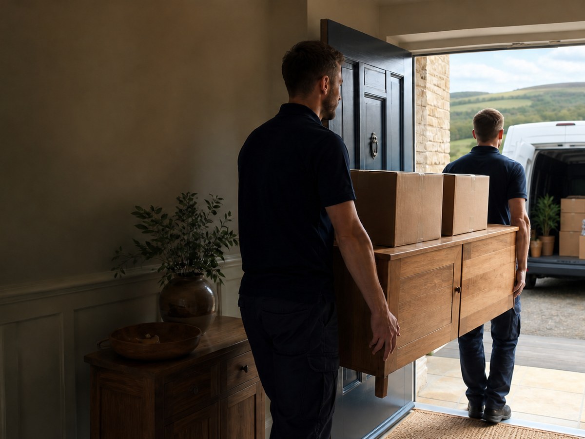 Gretna House Clearance van and team arriving at a property in Rockcliffe